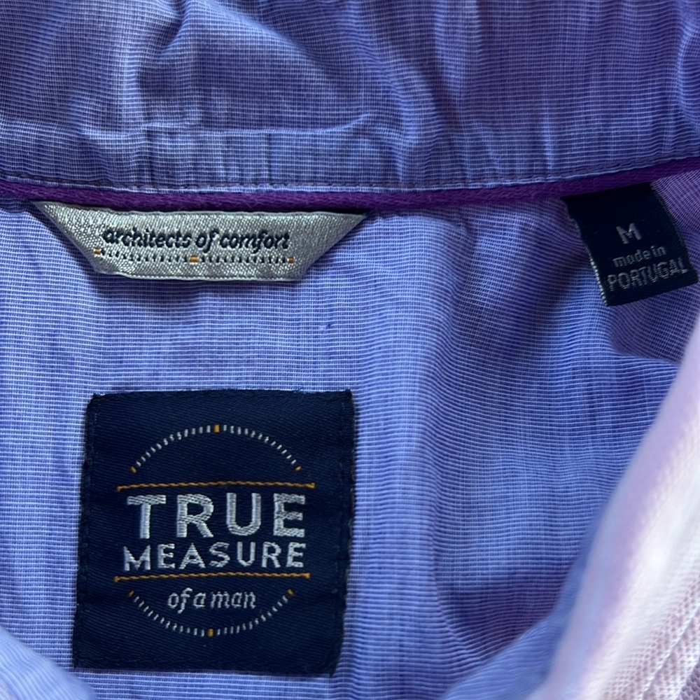 True Measure Of A Man Partial Button Down Collare… - image 4